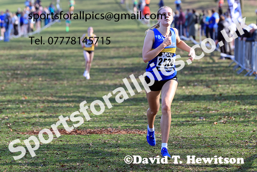 Women under-20s 2025 UK CAU Inter Counties Cross Country Champs., Wollaton Park, Nottingham. Photo: David T. Hewitson/Sports for All Pics